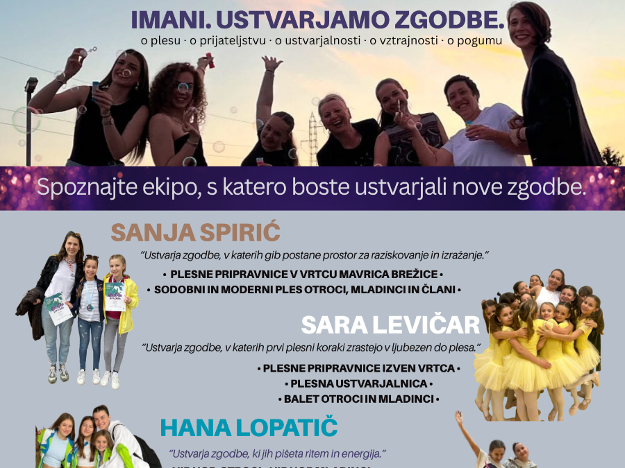 Spoznajte našo ekipo za sezono 2026/27